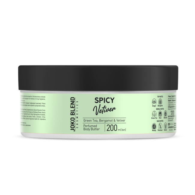 Парфумований баттер для тіла Spicy Vetiver Joko Blend 200 мл, фото 1